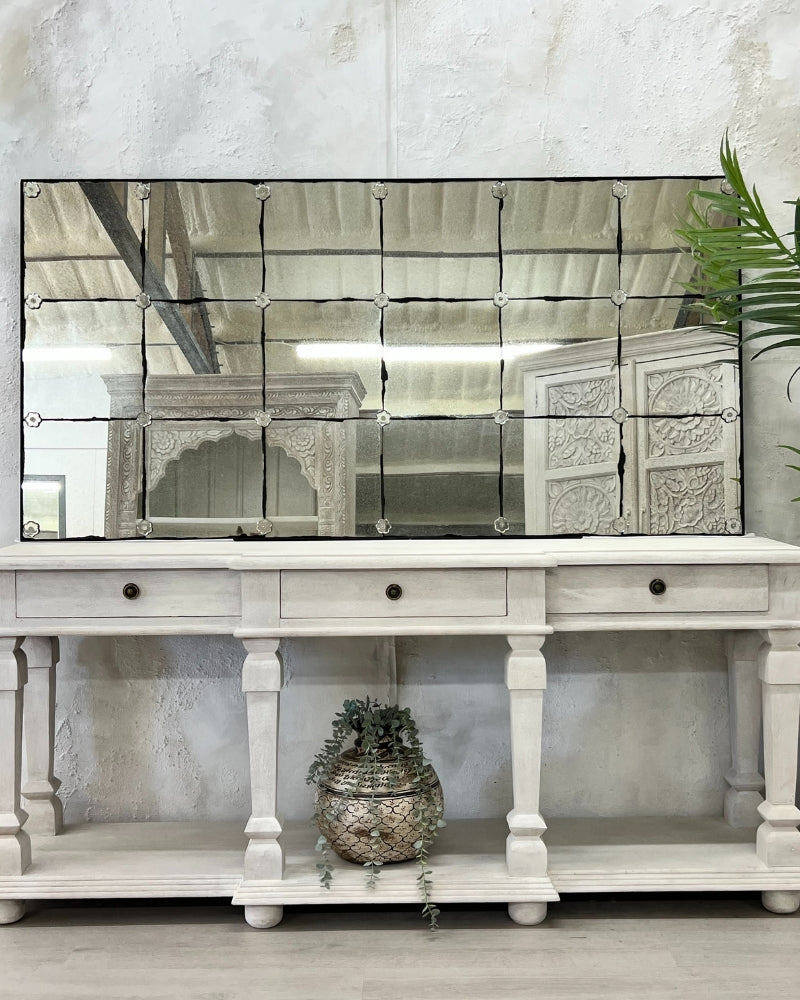 Foxed Panelled French Café Mirrors