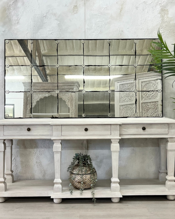 Foxed Panelled French Café Mirrors