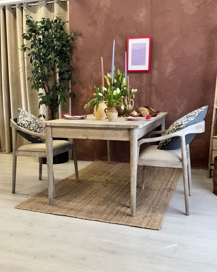 Mango Wood Dining Table & Chairs – Natural Finish (Buy Separately or as a Set)