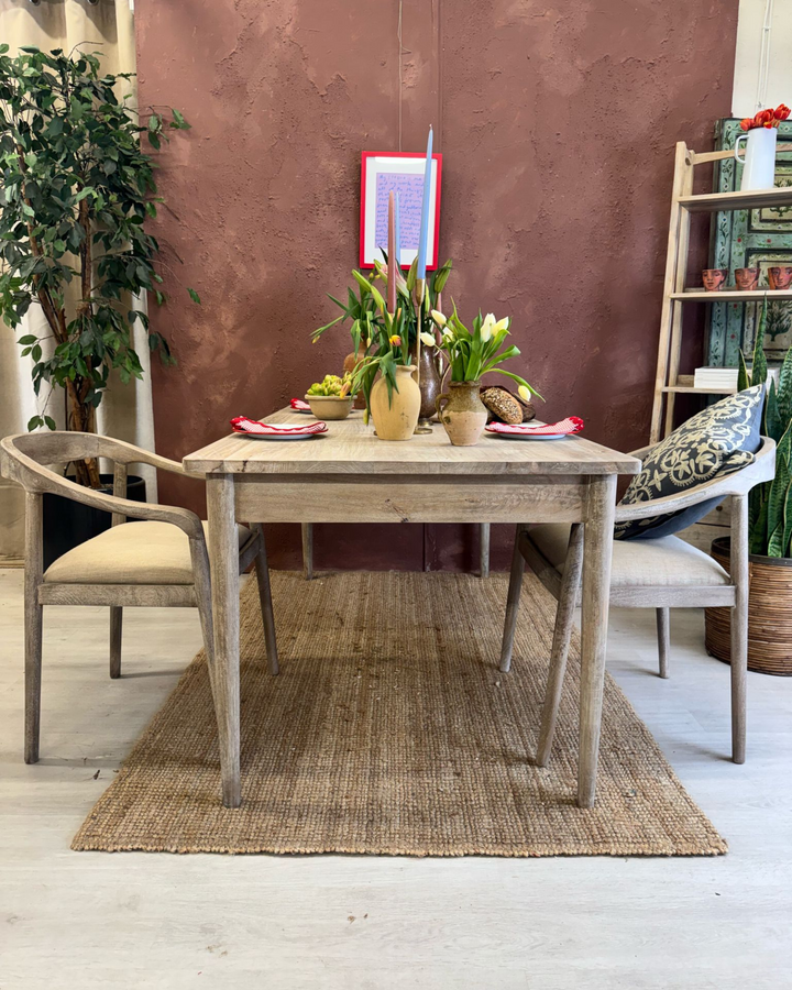Mango Wood Dining Table & Chairs – Natural Finish (Buy Separately or as a Set)