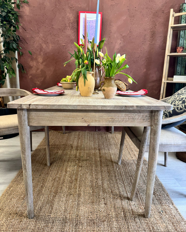Mango Wood Dining Table & Chairs – Natural Finish (Buy Separately or as a Set)