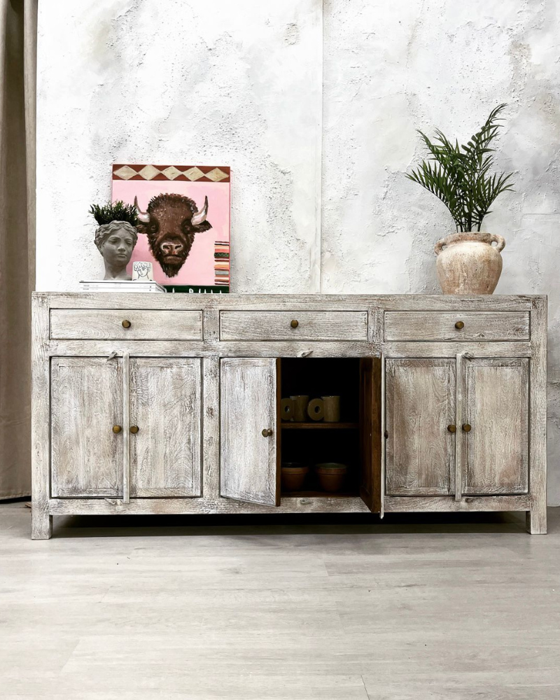Long wooden cabinet discount