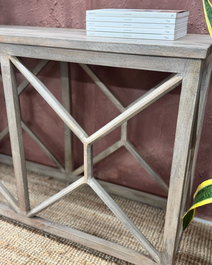 Contemporary Mango Wood Console Table