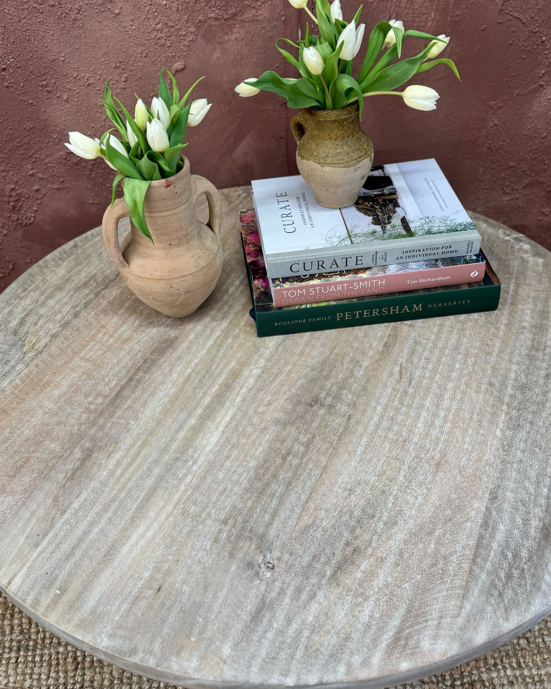 Mango Wood Coffee Table – Bleached & Limewashed Finish
