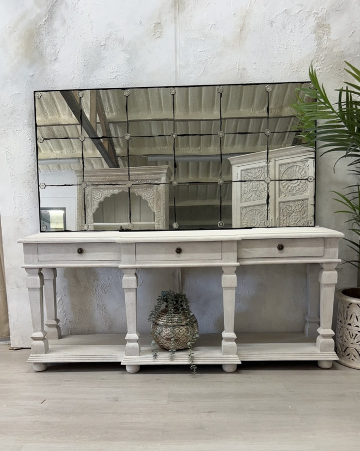 Foxed Panelled French Café Mirrors