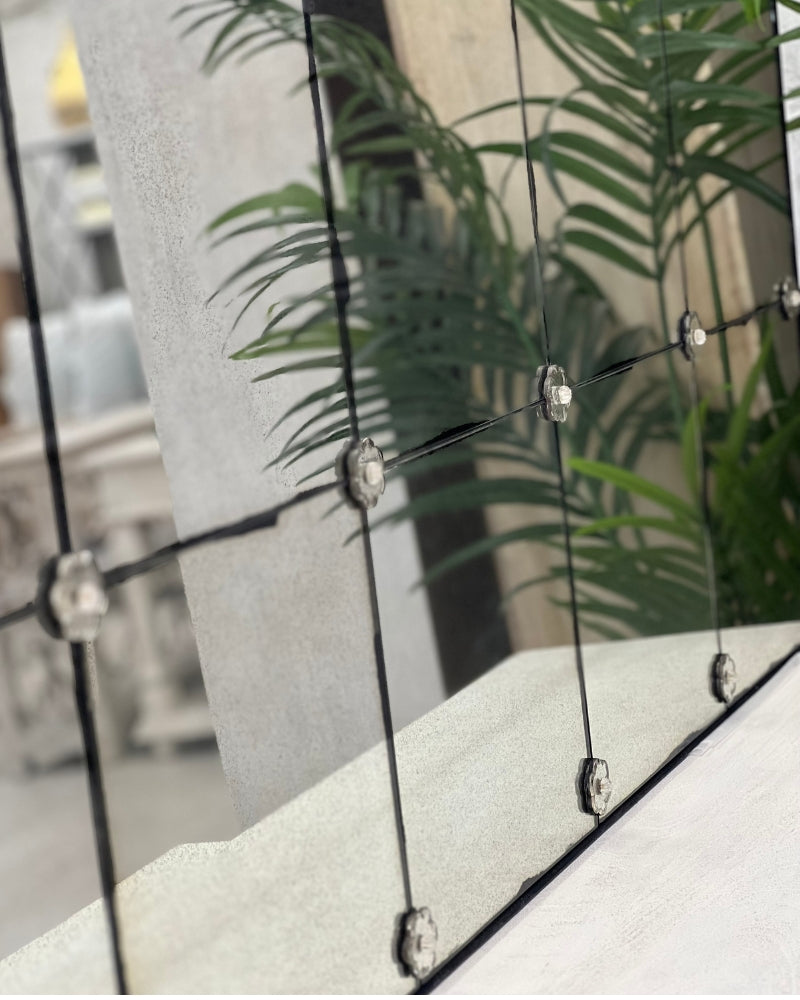 Foxed Panelled French Café Mirrors