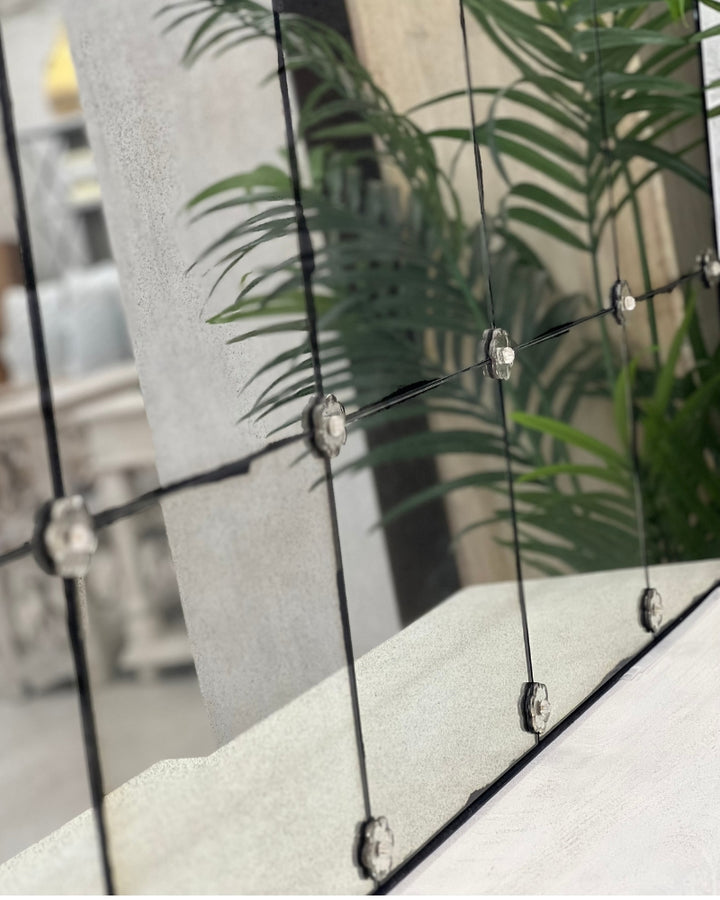 Foxed Panelled French Café Mirrors