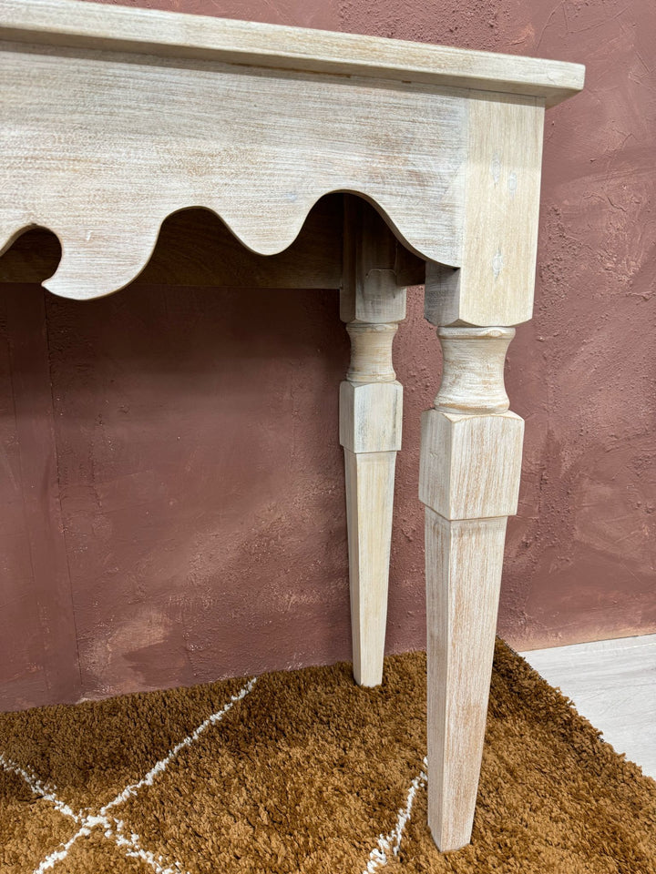 Hand Carved Mango Wood Console Table
