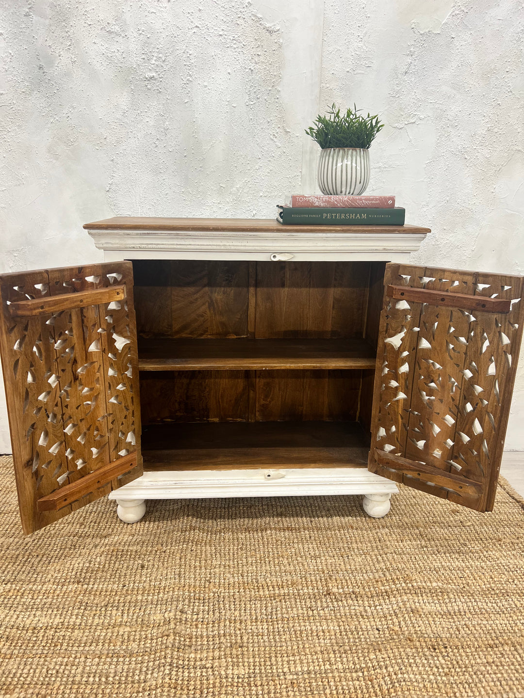 Mango Wood Two Door Sideboard - (KHSD88)