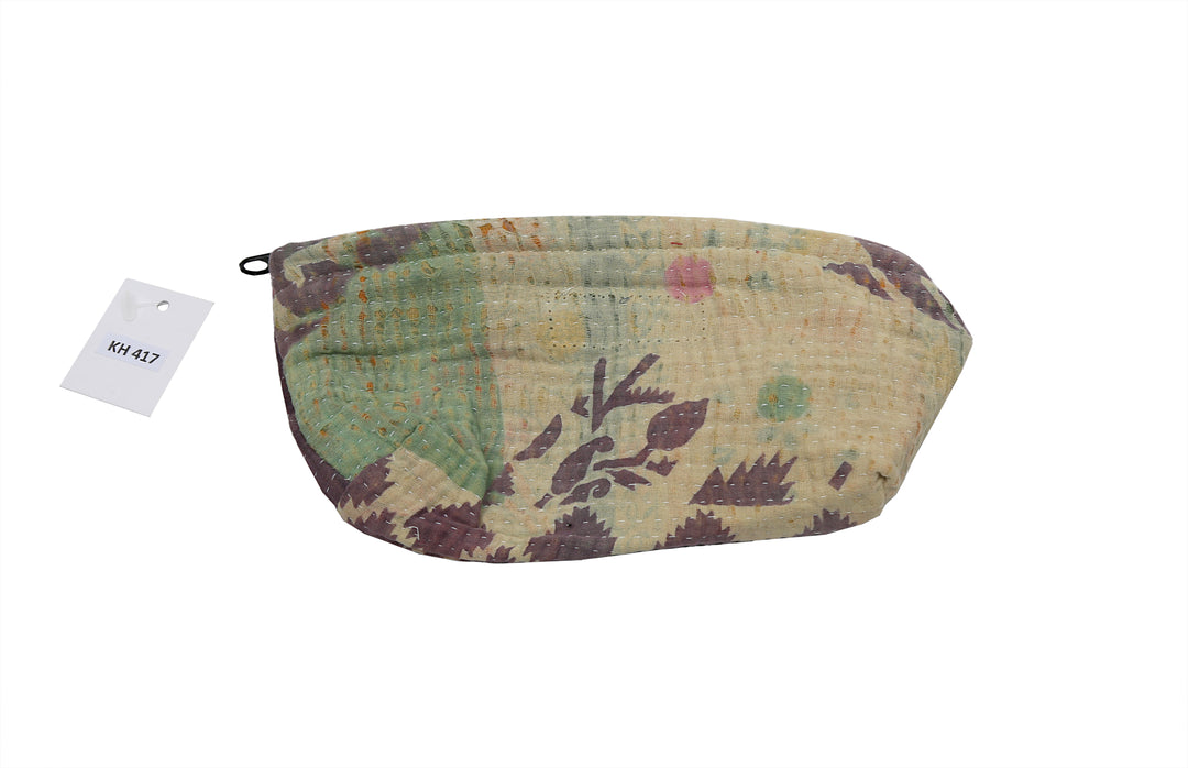 Small Wash Bag – Faded Floral with Sage & Mauve
