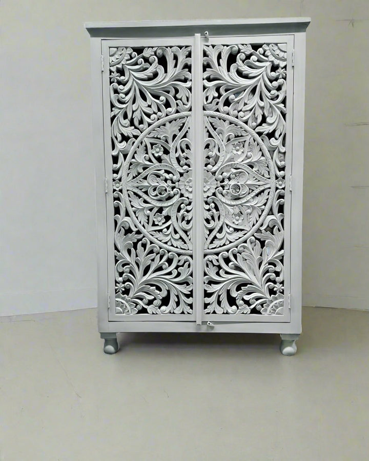 Beautiful Hand Carved Mango Wood Wardrobe