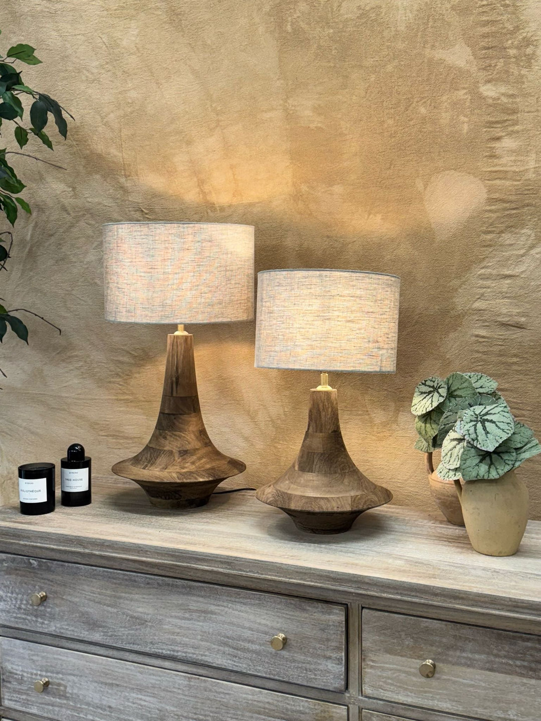 Illuminate Your Home: A New Collection of Brass & Mango Wood Lamps