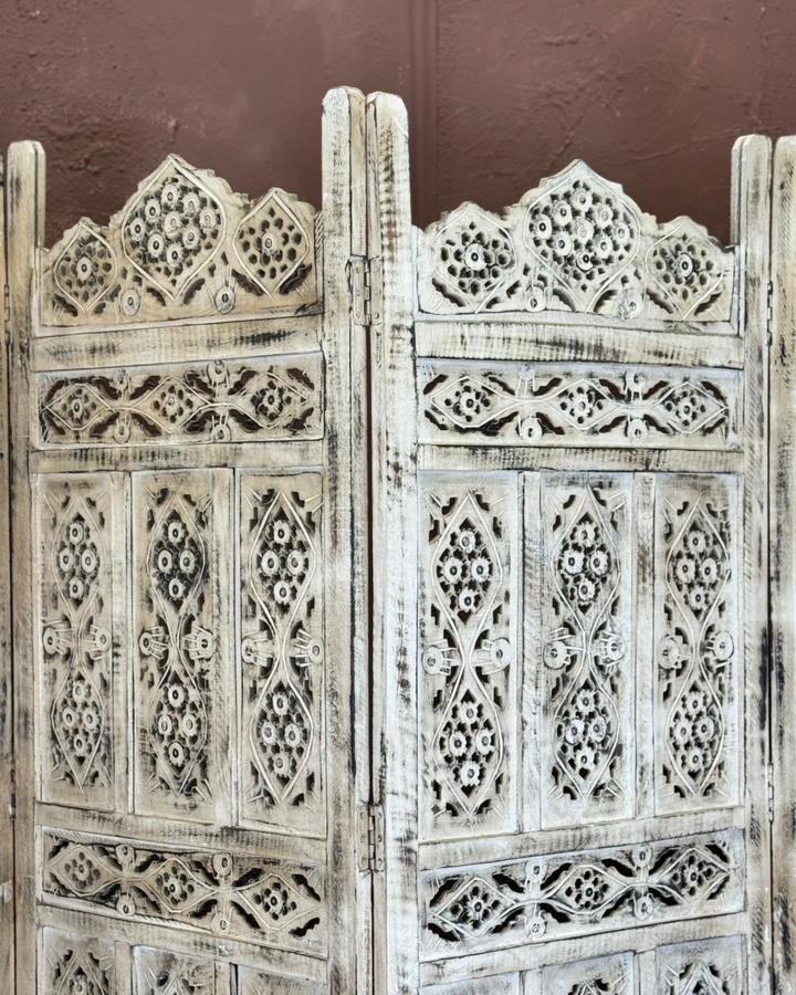 Hand-Carved Vintage Room Dividers / Screen