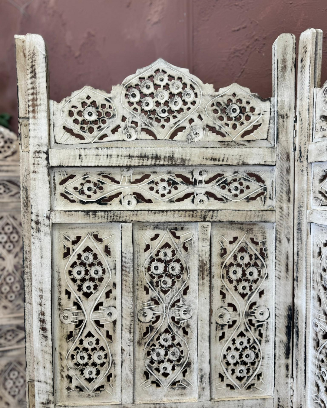 Hand-Carved Vintage Room Dividers / Screen