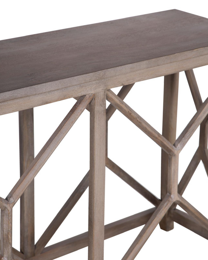 Contemporary Mango Wood Console Table