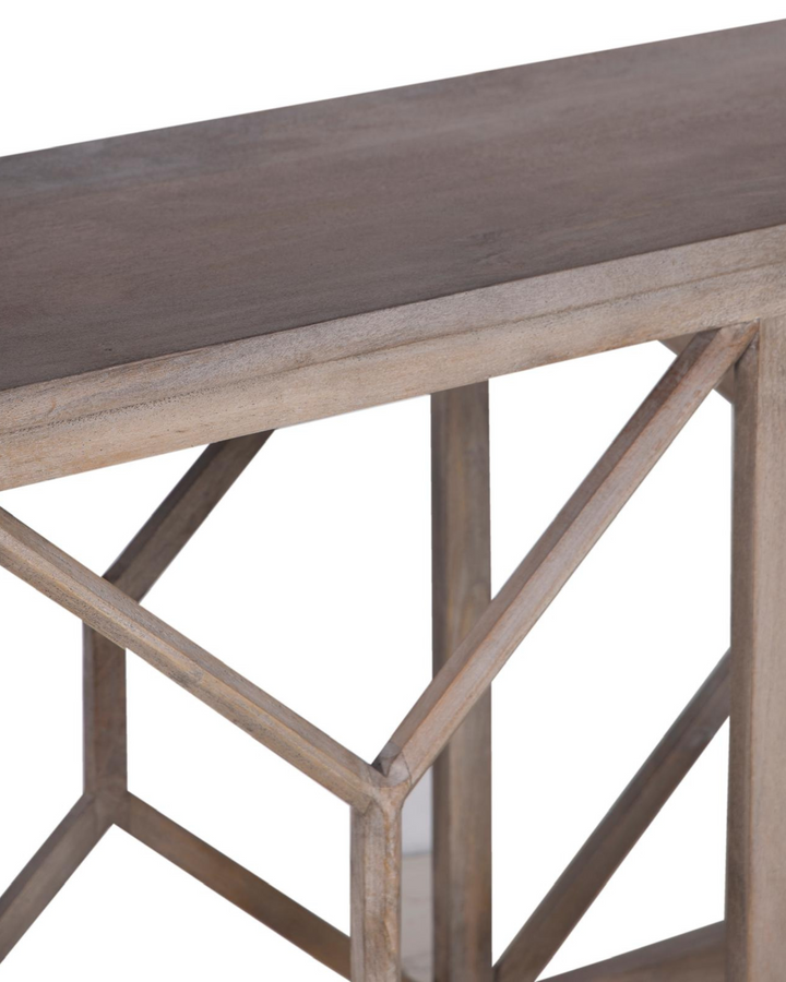 Contemporary Mango Wood Console Table