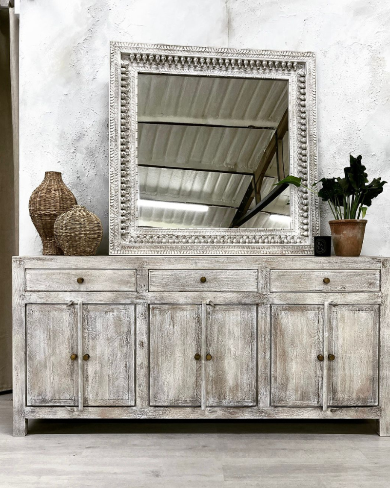 long whitewashed sideboard Kirei Home Ltd