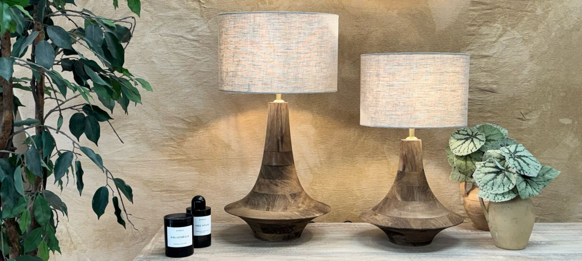 Mango Wood & Brass Lamps – Artisan Lighting | Kirei Home – Kirei Home Ltd
