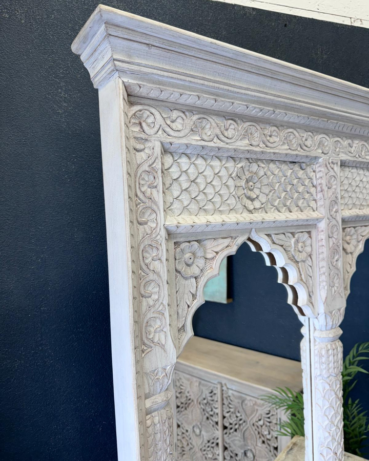 Indian Mango Wood 2 Arch Mirror