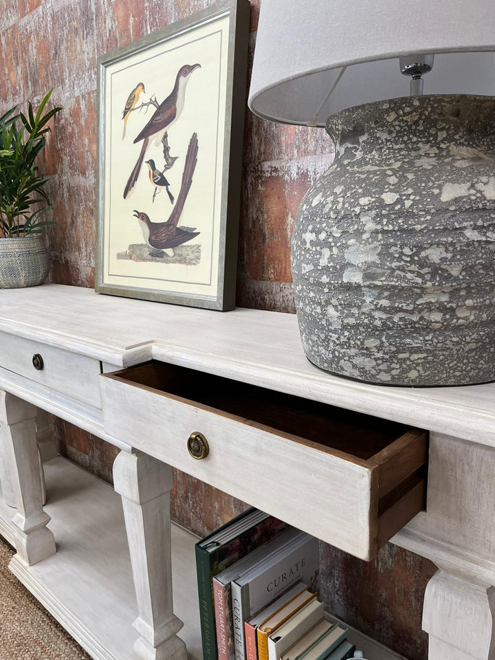 Long 3 Drawer Console Table