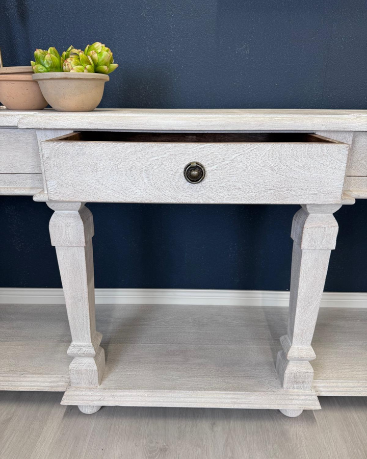 Long 3 Drawer Console Table