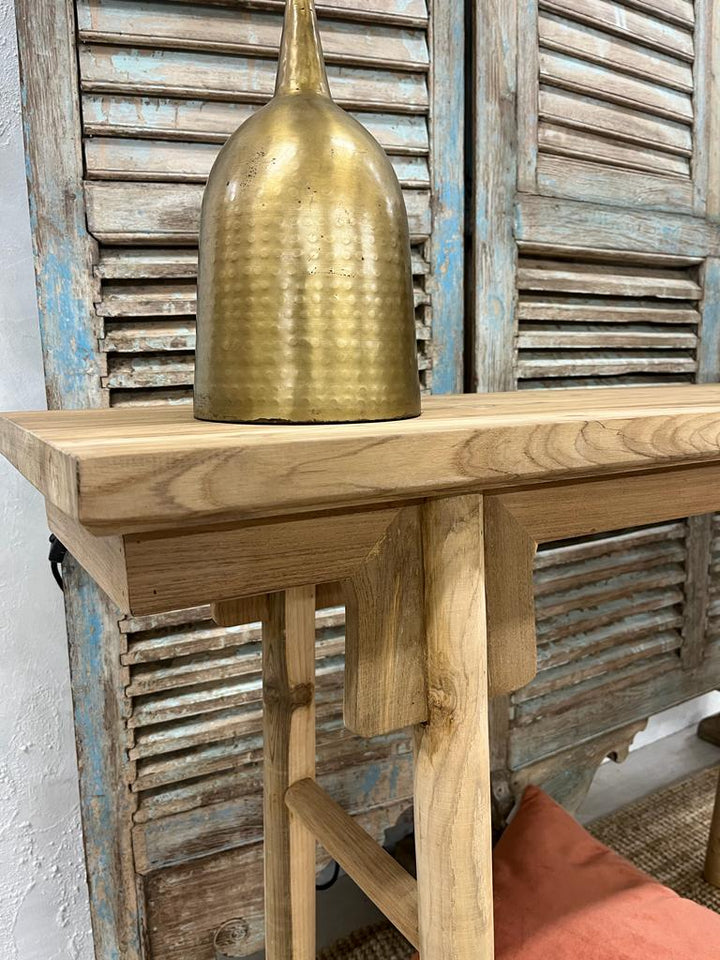 Simple console table made from mango wood