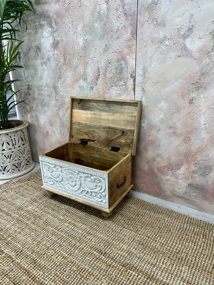 MANGO STORAGE BOX WITH PEACOCK