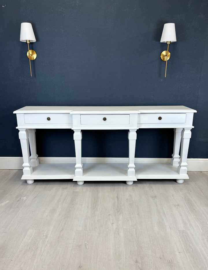 Long 3 Drawer Console Table