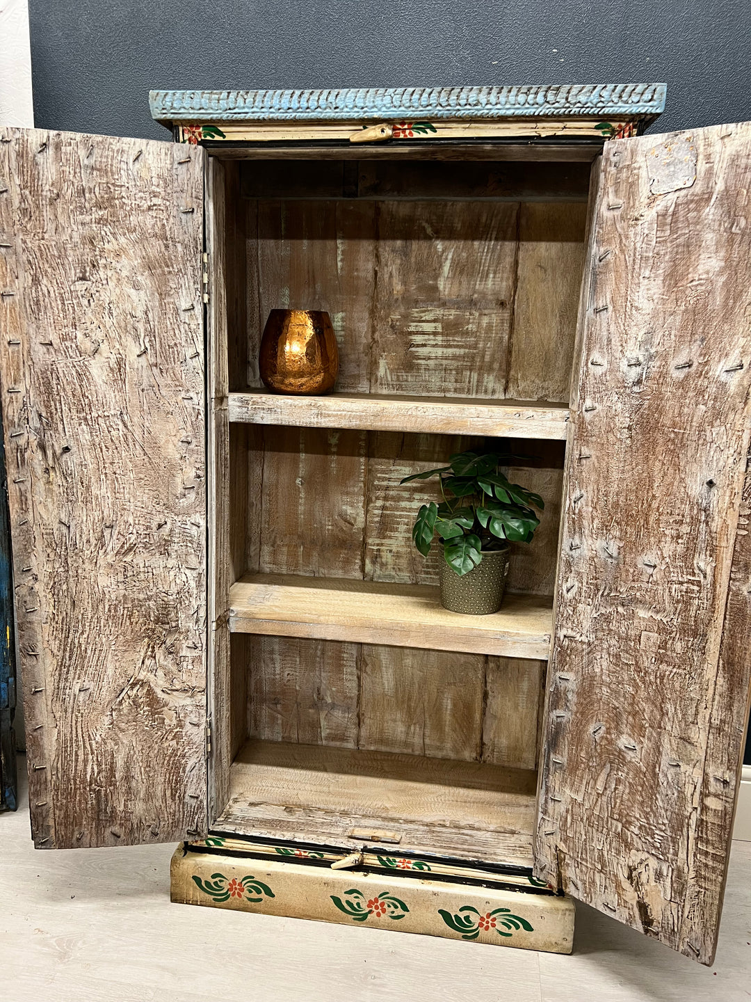Vintage hand painted cabinet