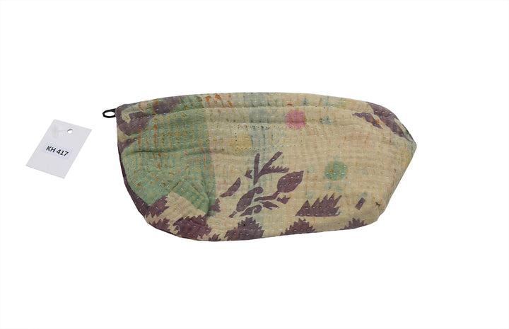 Small Wash Bag – Faded Floral with Sage & Mauve