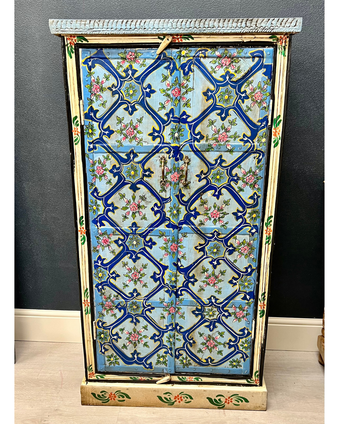 Vintage hand painted cabinet