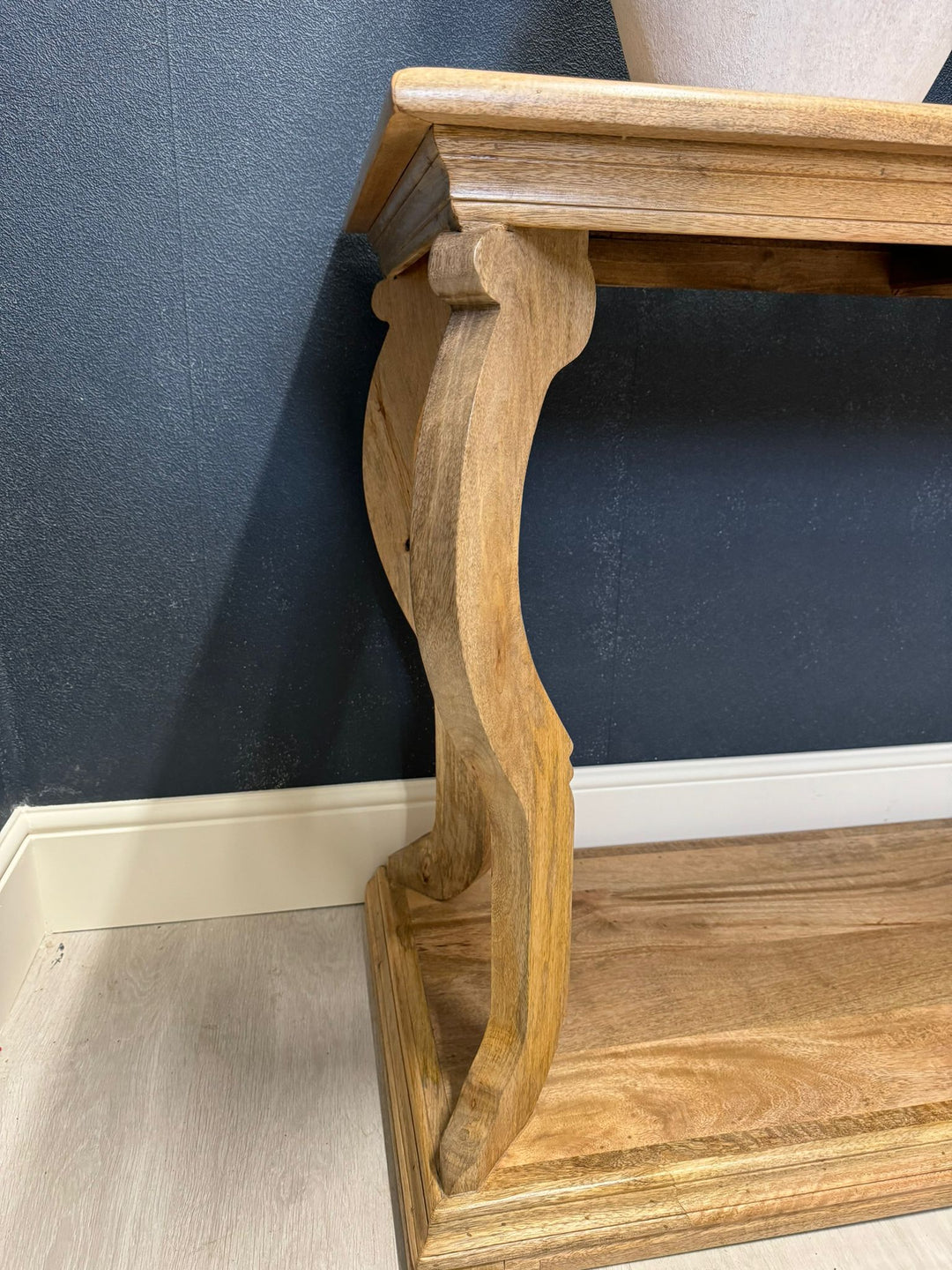 Tall Curved Leg Console Table