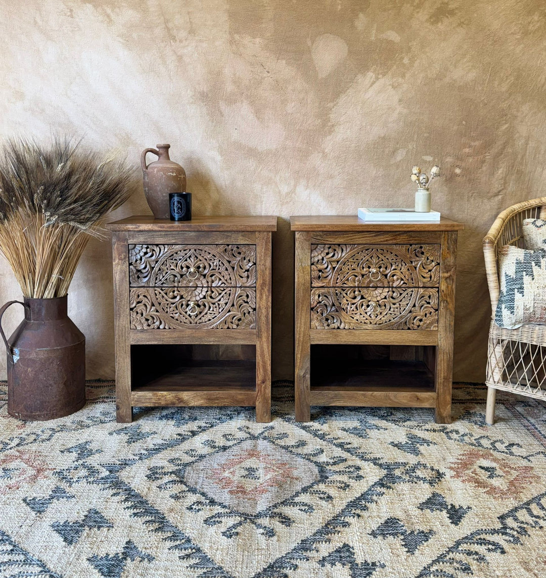 Jute Punja Hand-Woven Rug – Natural & Charcoal Geometric Design (150 x 240cm)