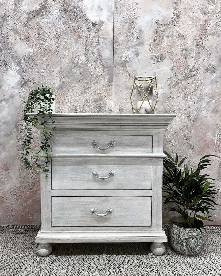 Small Whitewashed Chest of Drawers