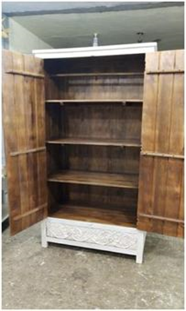 Mango wood deals armoire