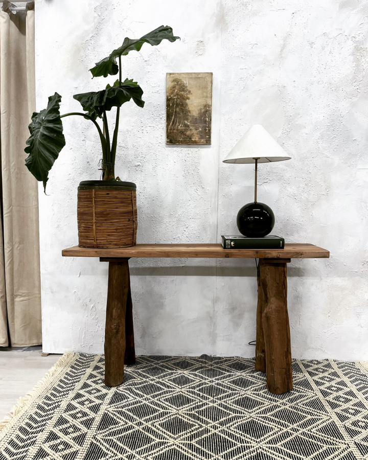 Reclaimed Mango Wood Console Table